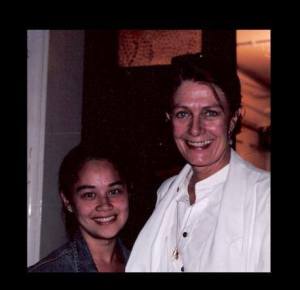 Monique Wilson with Vanessa Redgrave. Their art goes beyond film and stage.